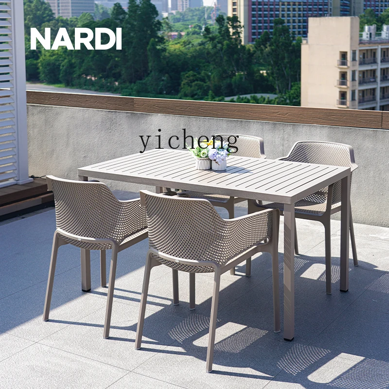 

TWR Outdoor Garden Table and Chair Villa Garden Terrace Outdoor Table and Chair Combination