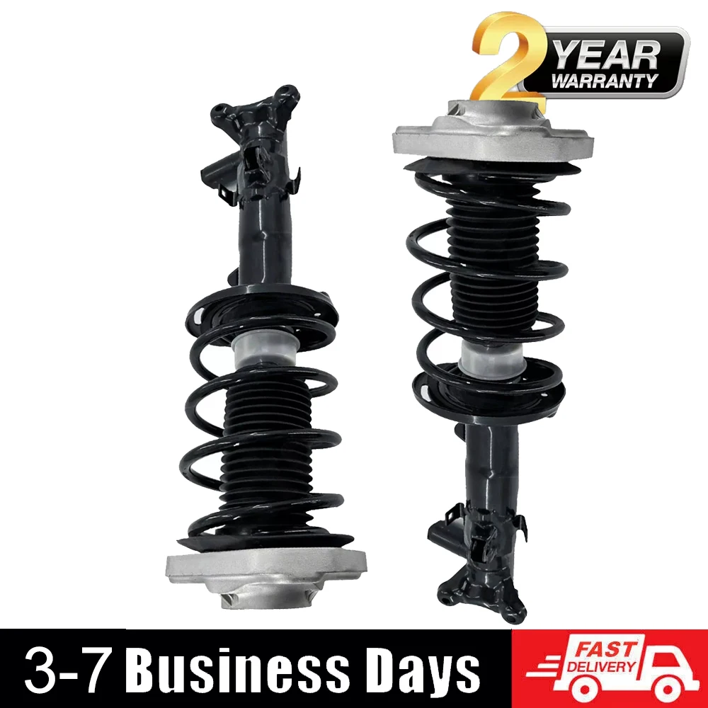 Pair Front Shock Struts Assys ADS Fit Mercedes W218 W212 CLS63 E63 AMG RWD 2010-