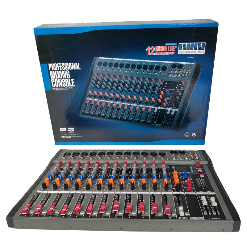 

Wholesale Professional 12 Channel Audio Mixer Sound System New Bass Dj Controller Mixer 12 Channels