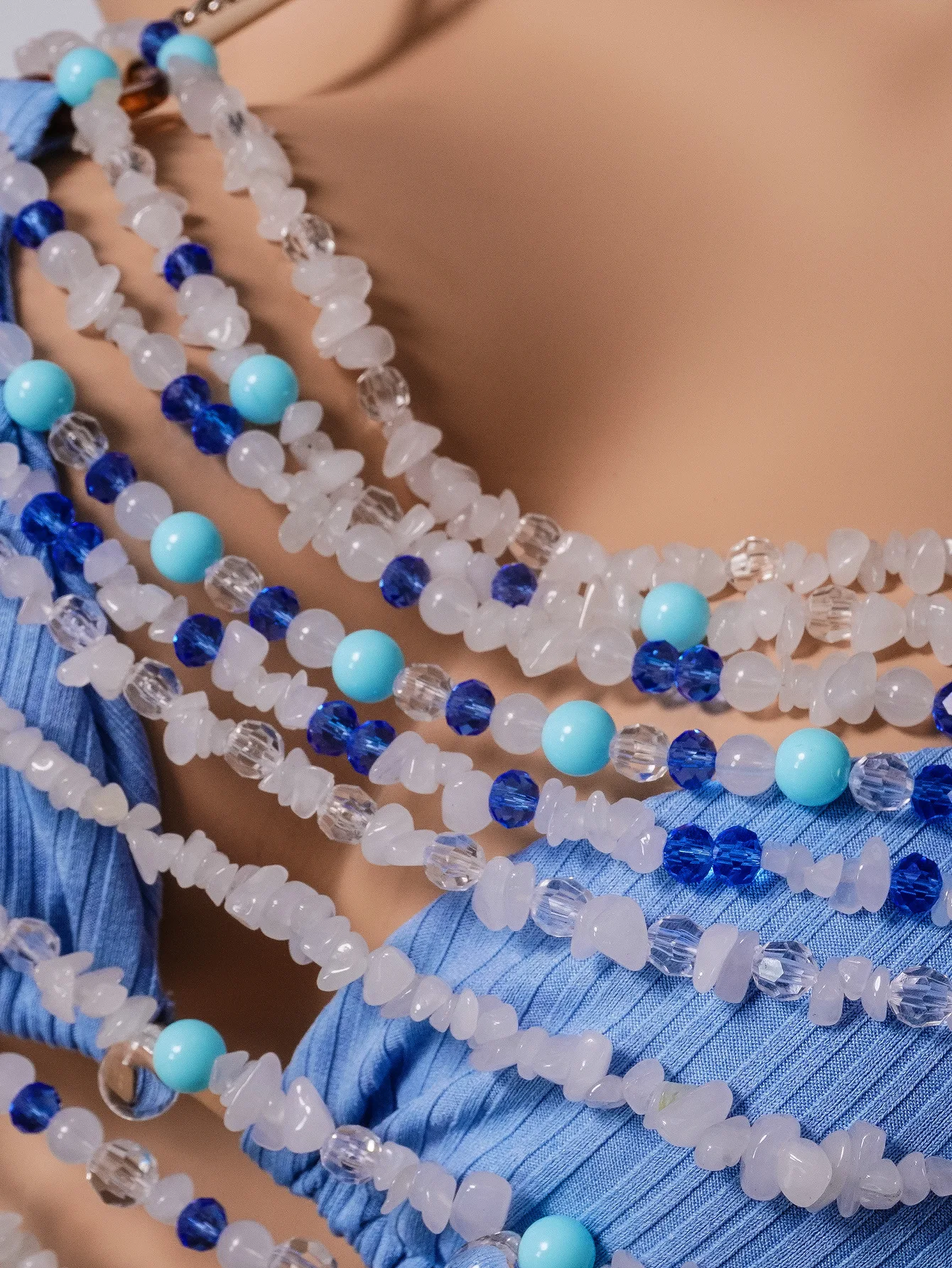 Sexy transparente Perlen Halskette Top für Frauen Nachtclub funkelnde Diamant Körper Kette Weste Sommer durchsichtige Mesh Unterhemd