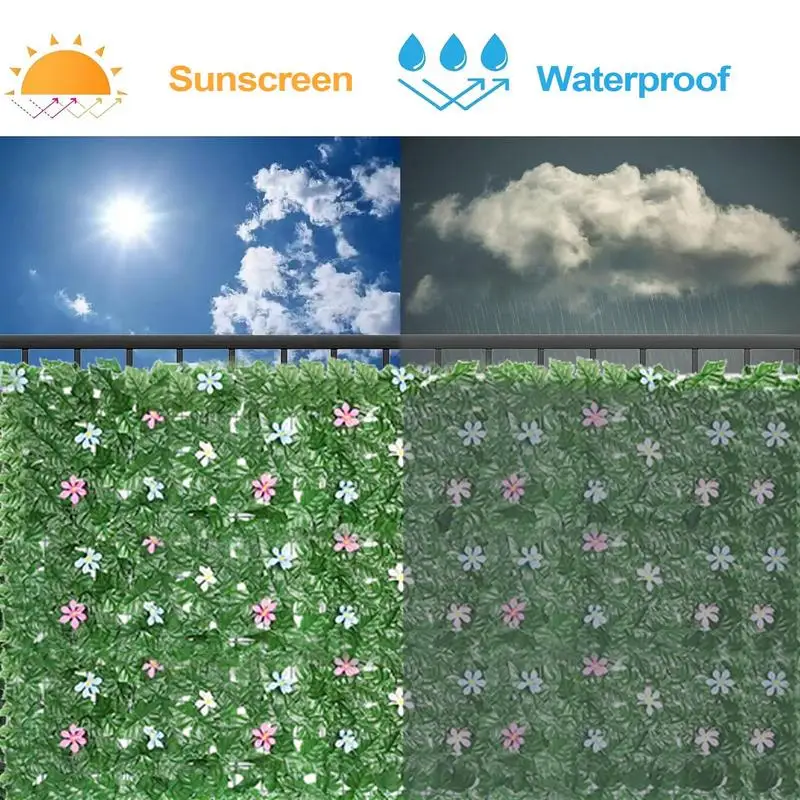 

Faux Ivy Privacy Fence Screen Artificial Protective Screens 3.3x10 Ft UV-Protected Breathable Privacy Fence For Poolside Garden