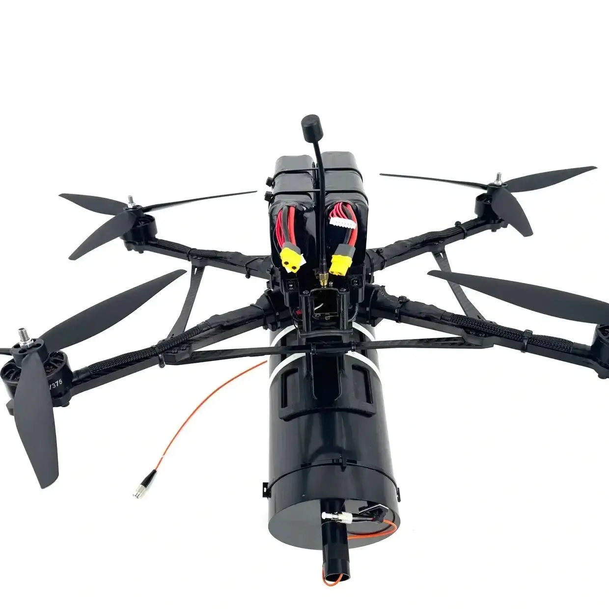 FPV Fiber Optic Drone Kit 0.26mm Cable 5km 10km 15km 20km UAV Fibre Optic Video Data Communication Transmission Module