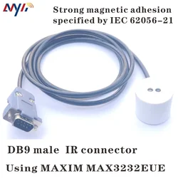 Near Infrared DB9 RS232 IR Optical Magnetic Adapter STS DLMS IEC62056-21 IEC1107 Smart kWh Meter Optical Probe