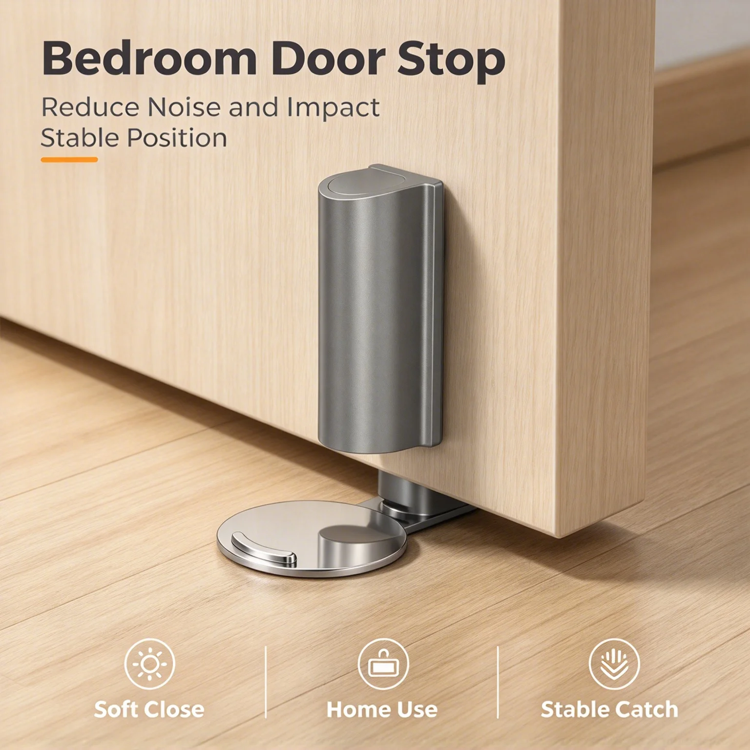 Universal Magnetic Door Stopper For All Door Materials Anti‑Slamming Wall Protector Reduce Impact Household Door Hardware Parts