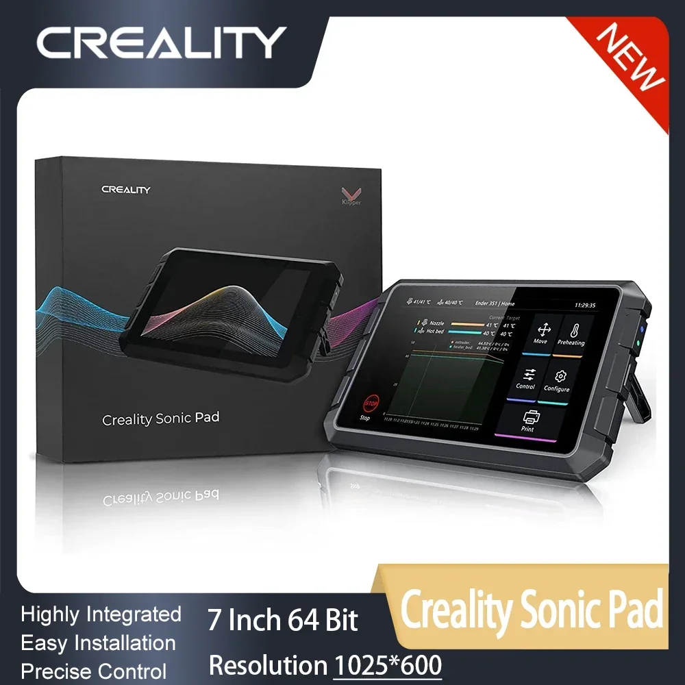 New Creality Sonic Pad Original 7 Inch Model Preview Integrated Control Programmable Macros OTA &USB Upgrade for FDM 3D Printer