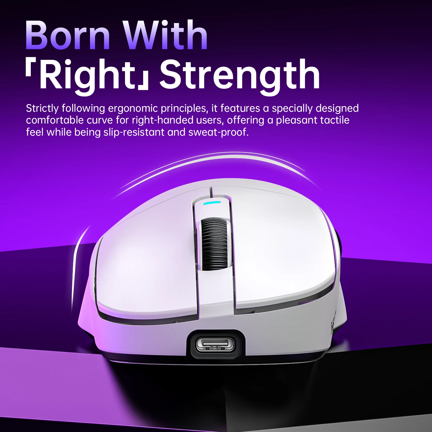 ماوس ألعاب FREEWOLF A5 اتصال لاسلكي بلوتوث PAW3311 مستشعر، 24000 ديسيبل متوحد الخواص، ماوس ألعاب من النوع الأيمن #3