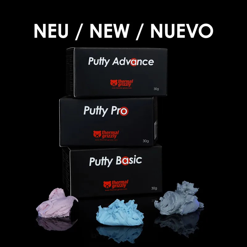 المعجون الحراري Grizzly TG معجون حراري لوحدة المعالجة المركزية بطاقة الرسومات تبديد الحرارة التوصيل الحراري هلام المعجون الحراري موصل