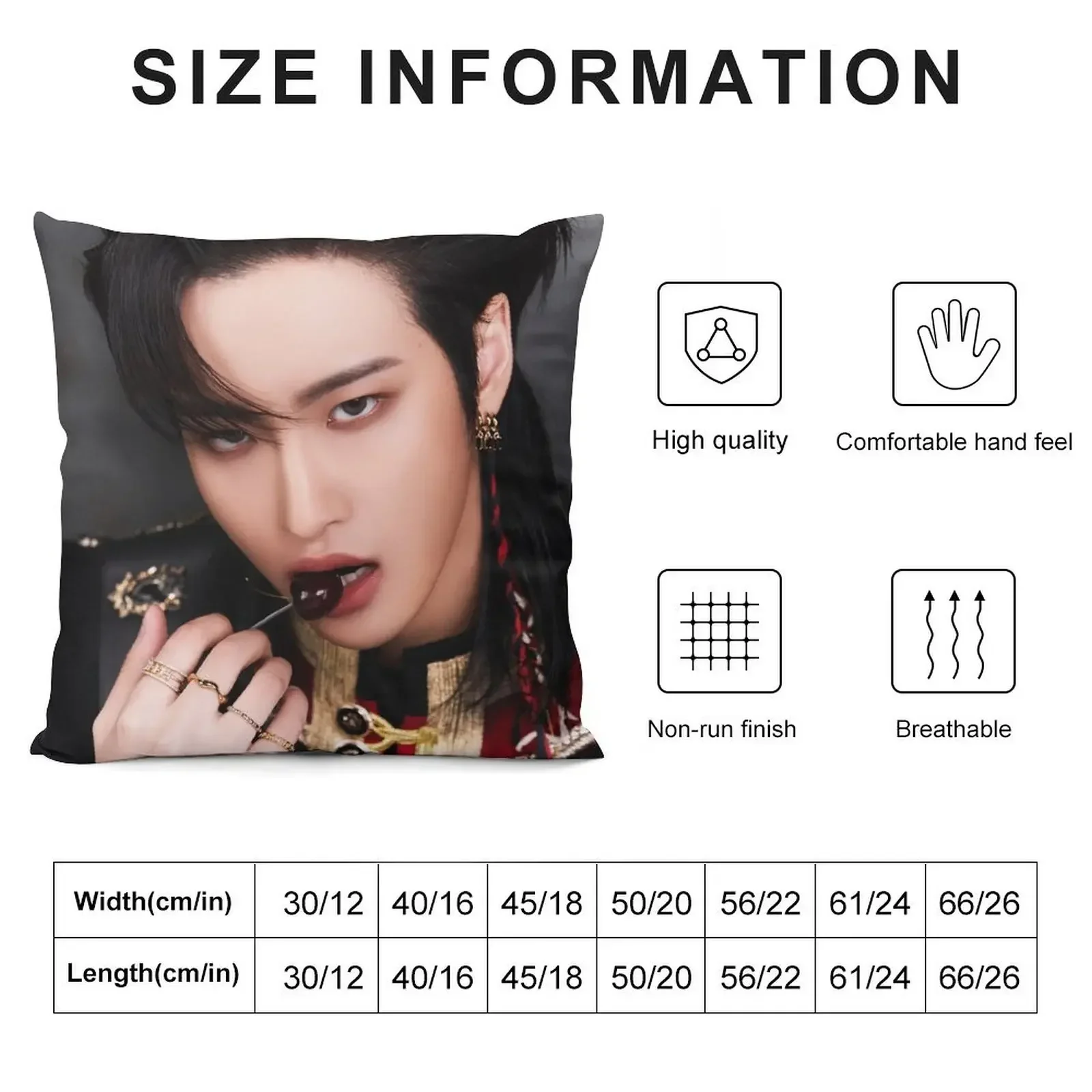 seonghwa the world promo Throw Pillow Decorative Cover For Living Room Pillowcases Cushion Covers Sofa Throw Pillow pillow