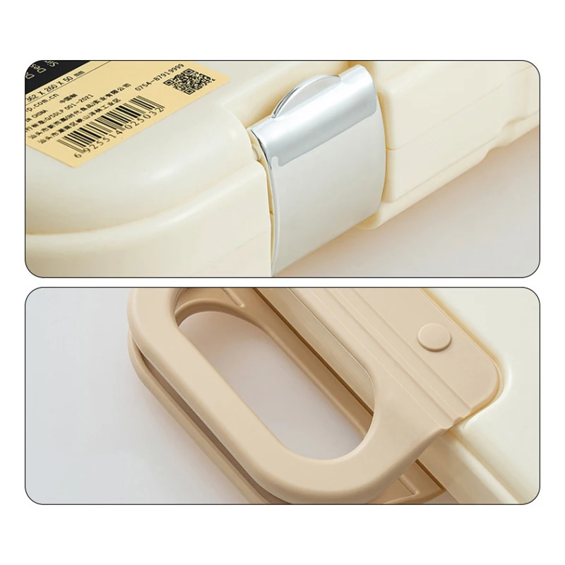 A4 Plastic File Folder With Lock Handle Portable Box File Waterproof Filing Supplies Pencil Case Multi-Purpose Document Bag