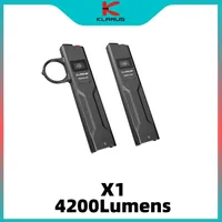 Klarus X1 Ultra Slim Tactical Flashlight FlatTac 4200Lumens Rechargebale Bulit-In Battery EDC Troch Light