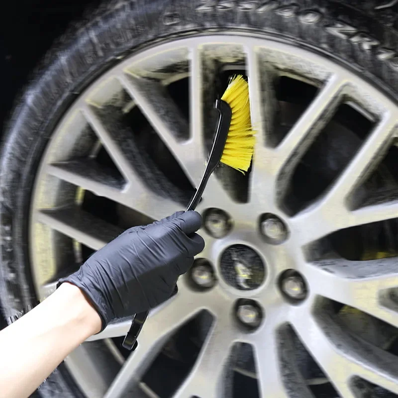 

Car Detailing Brush Car Wheel Tire Rim Scrub Brush with Plastic Handle Car Washing Cleaning Tool For Truck Motorcycle