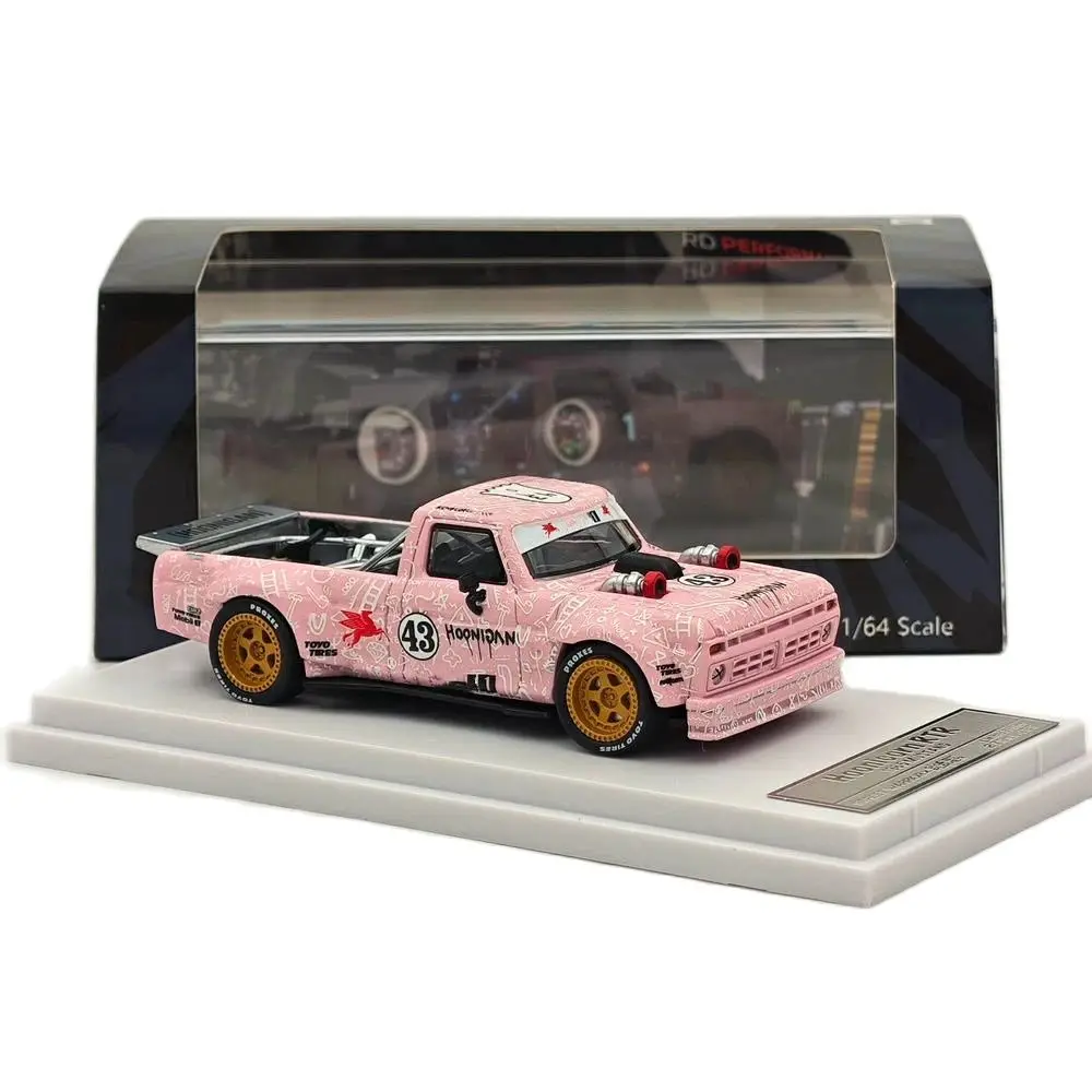 SW 1:64 1965 Mustang RTR F150 Pickup Sports Pink Diecast Models Car Limited Collection Auto Toys Gift