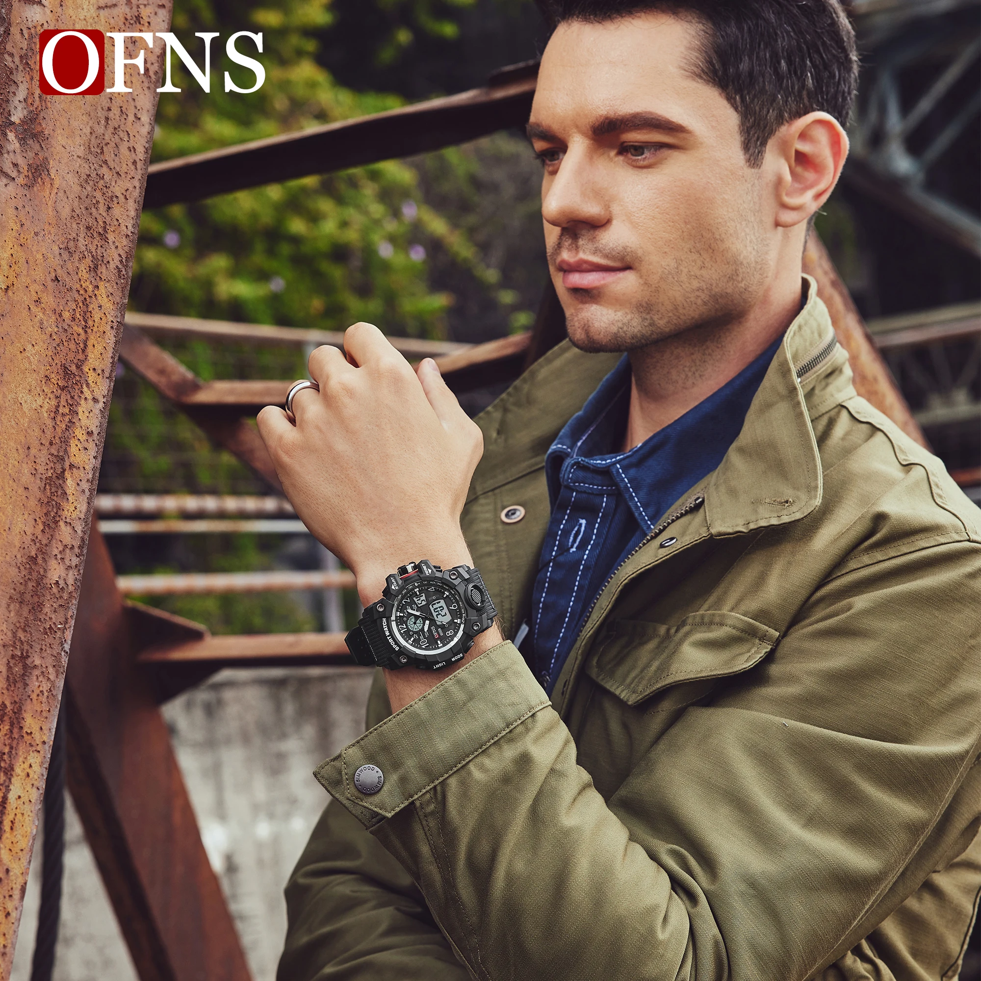 OFNS Top Brand Sports Men\'s Watches Military Digital Quartz Watch Man Waterproof Date Wristwatch Men Clock relogios masculino