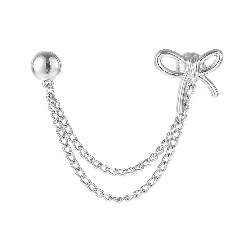 Multi-Function Magnetic Clothing Buckle With Chain Metal Button Clip Clothes Scarf Trouser Legs Cuff Fixing Magnet Pin view 5
