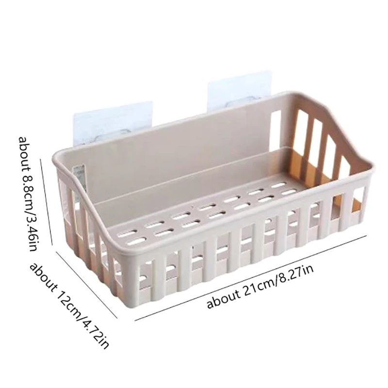 Bathroom Shelf Organizer No Drill Organizer Shower Storage Rack Wall Mount Plastics Toilet Shampoo Holder Bathroom Accessories