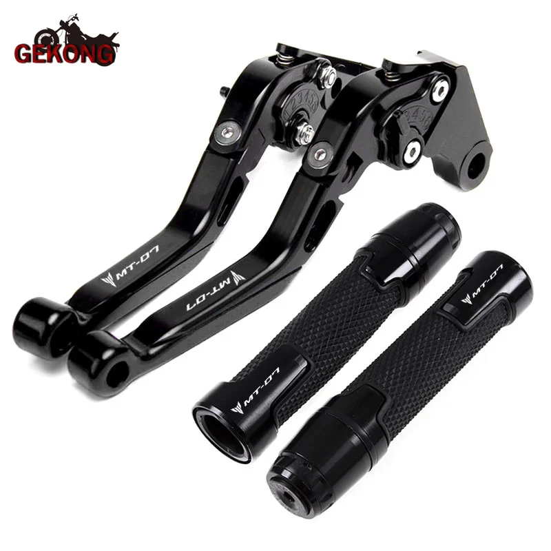 Motorcycle Adjustable Folding Extendable Brake Clutch Levers Fit For MT-07 MT 07  MT07 FZ07 FZ-07 2014-2023