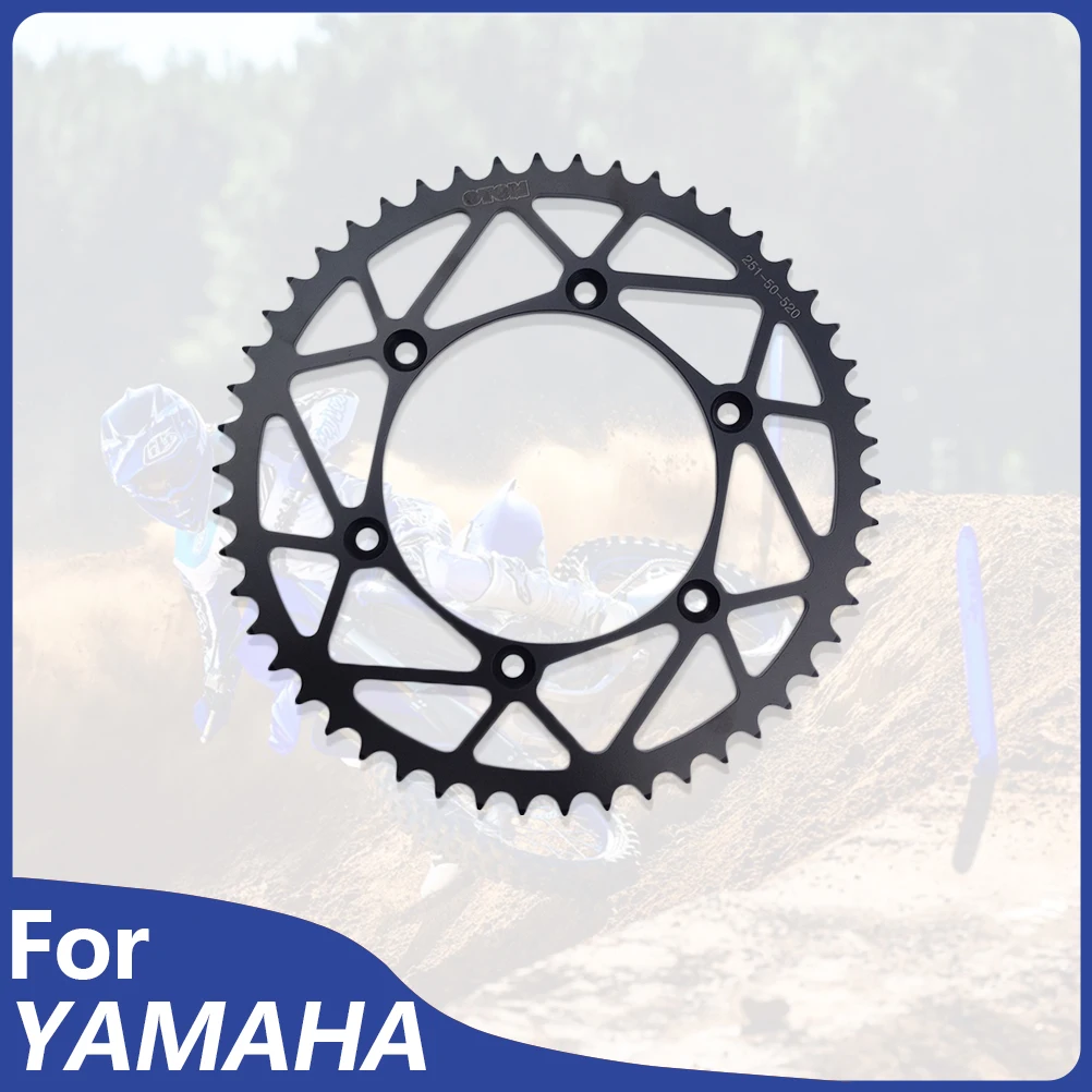 OTOM 50T Motorcycle Rear Sprocket 520 Chain Motocross Gear For YAMAHA YZ125 YZ250 YZ250F YZ250FX YZ450F YZ450FX WR250F WR450F