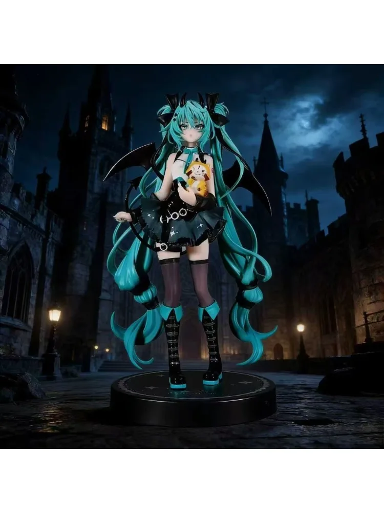 Figurka Anime Hatsune Miku 19CM Mały Diabełek Szop Pracz Model Zabawka Śliczny Model Akcji PVC Kolekcja Akcesoria na Biurko Prezent — zdjęcie 2