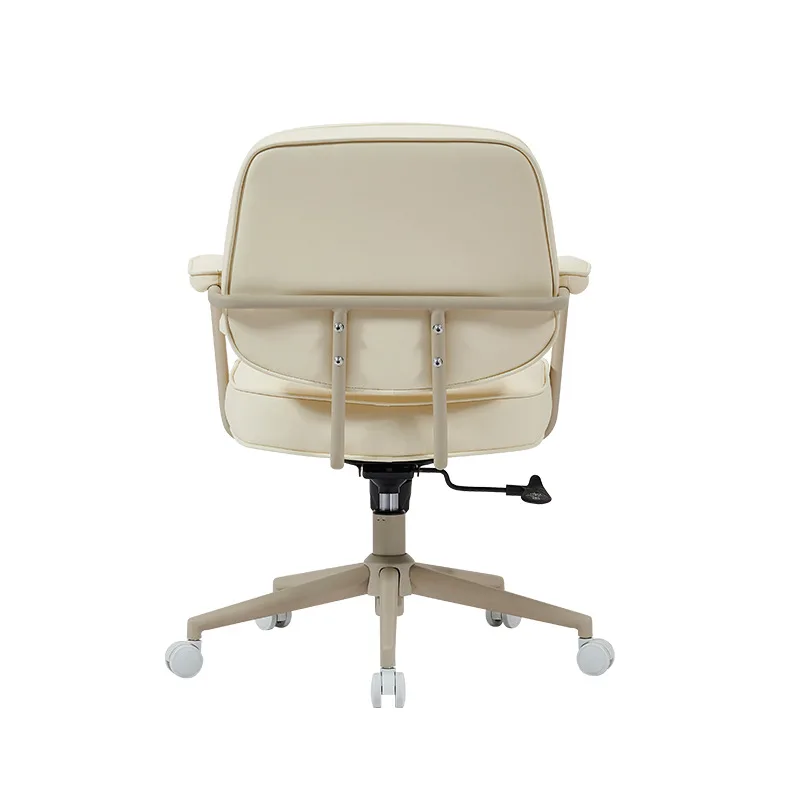 Sedia da ufficio per computer Sedia da apprendimento color crema Sedia da scrivania per libri