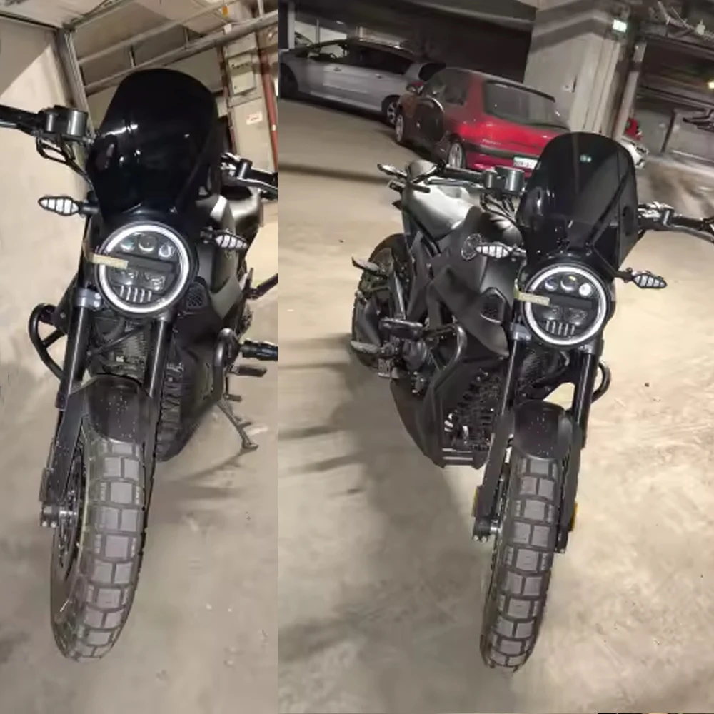 For Zontes S350 GK 125 zt125-c2 G1 2025 Scrambler X Windscreen Motorcycle Windshield VIsor Double Bubble Screen Wind Deflectors - view 3