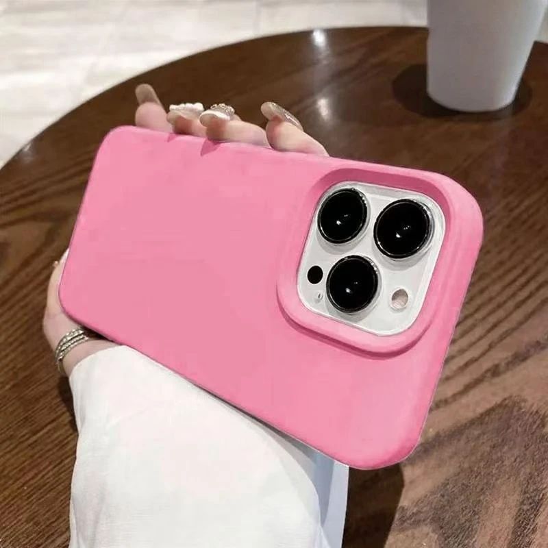 حافظة هاتف من السيليكون السائل لهاتف Redmi Note 14 13 Pro Plus Pro + 5G 4G غطاء خلفي ناعم بسيط ولطيف بلون الحلوى مقاوم للصدمات