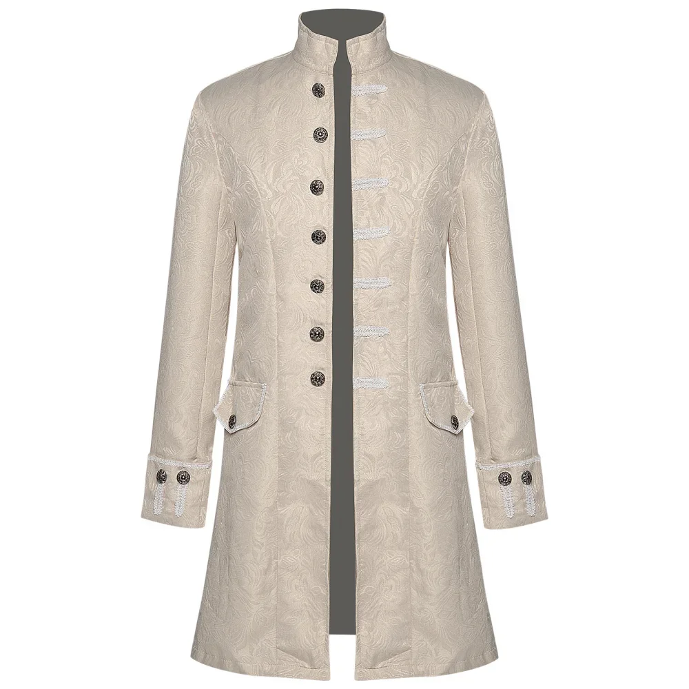 manteau-steampunk-pour-hommes-tenue-de-fete-d'halloween-veste-coloniale-costume-victorien-medieval-vintage