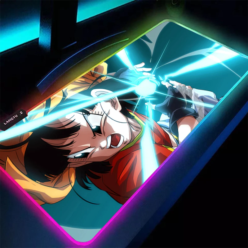 

Computer Varmilo Keyboard RGB Mouse Pad DBZ D-Dragon Ball Office Gaming Accessories Table Game Carpet Desk Mat Soft LED Mousepad
