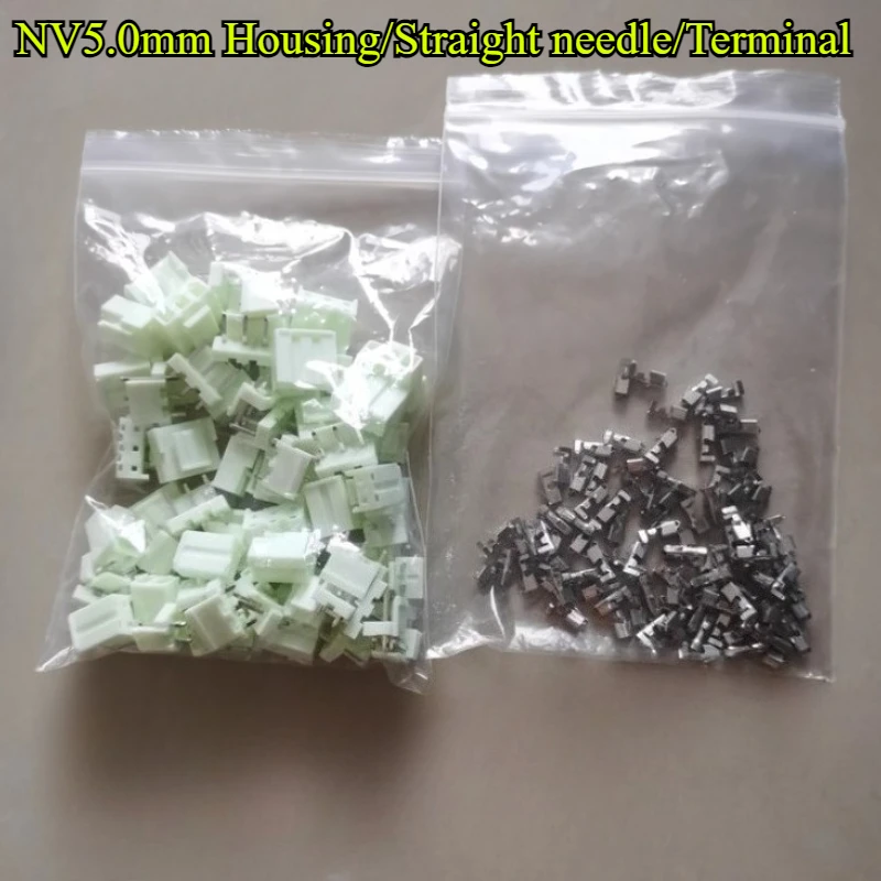 

NV5.0mm 2P/3P/4P/5P/6P Pin Housing/Straight needle/Terminal/Wire to Board length 20cm 22AWG cable Connector replace the JST plug