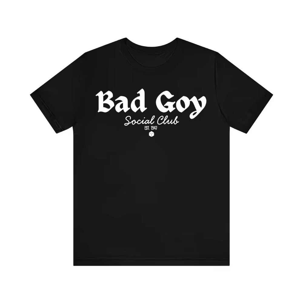 Vintage Harajuku O-Neck Bad Goy Social Club Graphic T Shirt Tee Men Women Cotton Summer Top Oversize