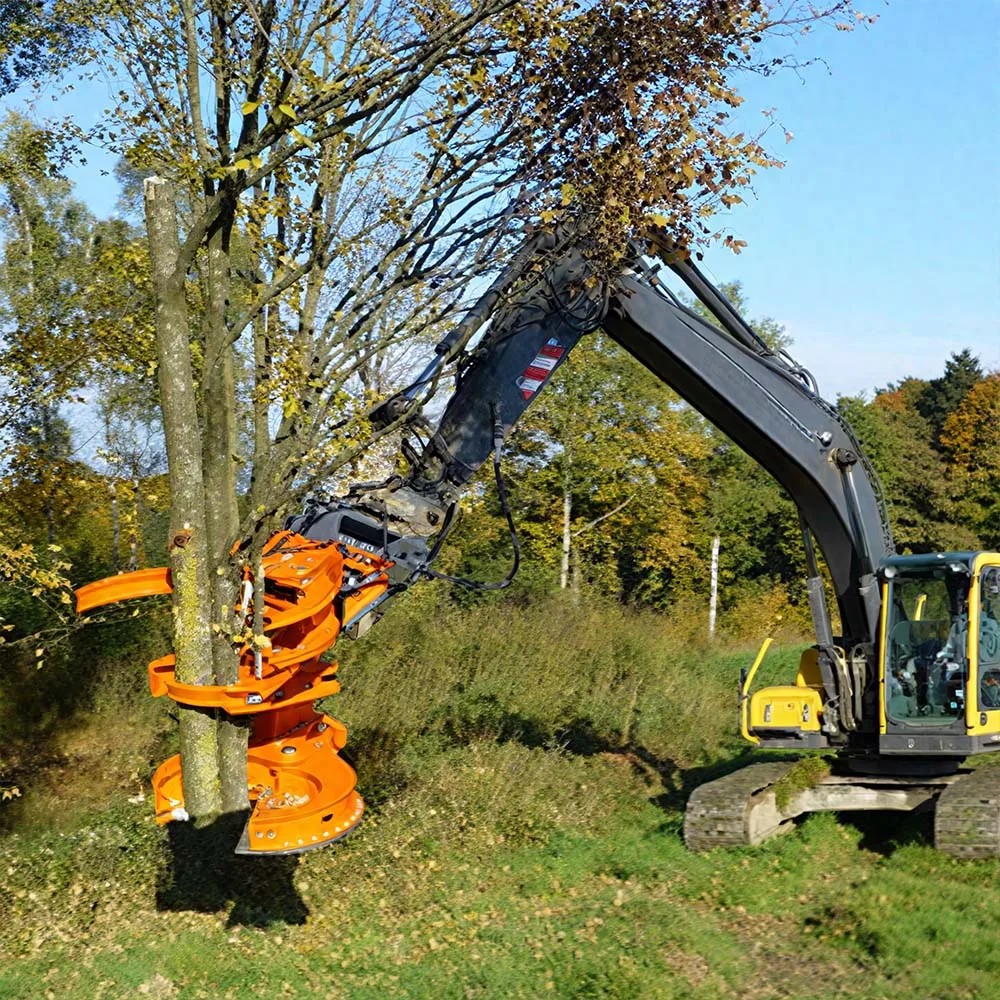 High Quality Excavator Attachment Felling Shear Multifunctional Hydraulic Forest Tree Pruning Machine
