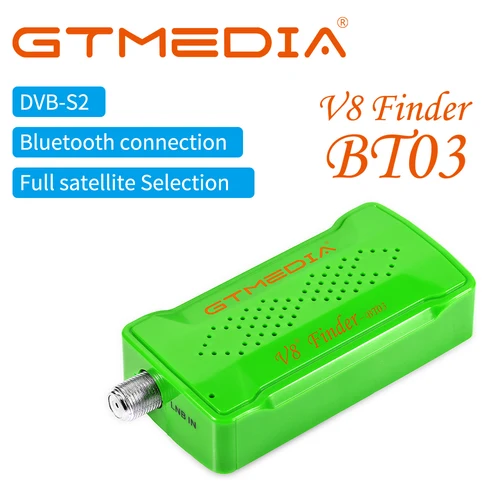 Imagen 1 del producto Buscador de Satélites GTMEDIA V8 BT03 Compatible con Android IOS, Buscadores de Satélites DVB-S2 Android Digitales BT HD, Receptor de TV Satelital