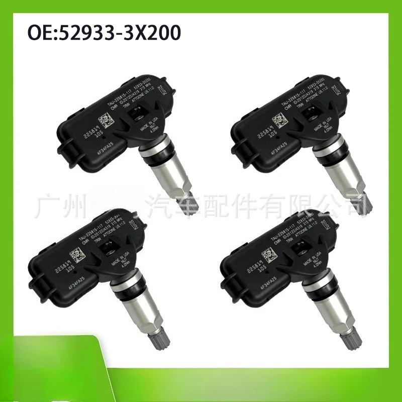 

52933-3X200 315MHZ TPMS For 2010 2011 2012 2013 Hyundai Elantra 2011-2018 Kia Rio Tire Pressure Monitor Sensor 4Pcs 52933-3X000