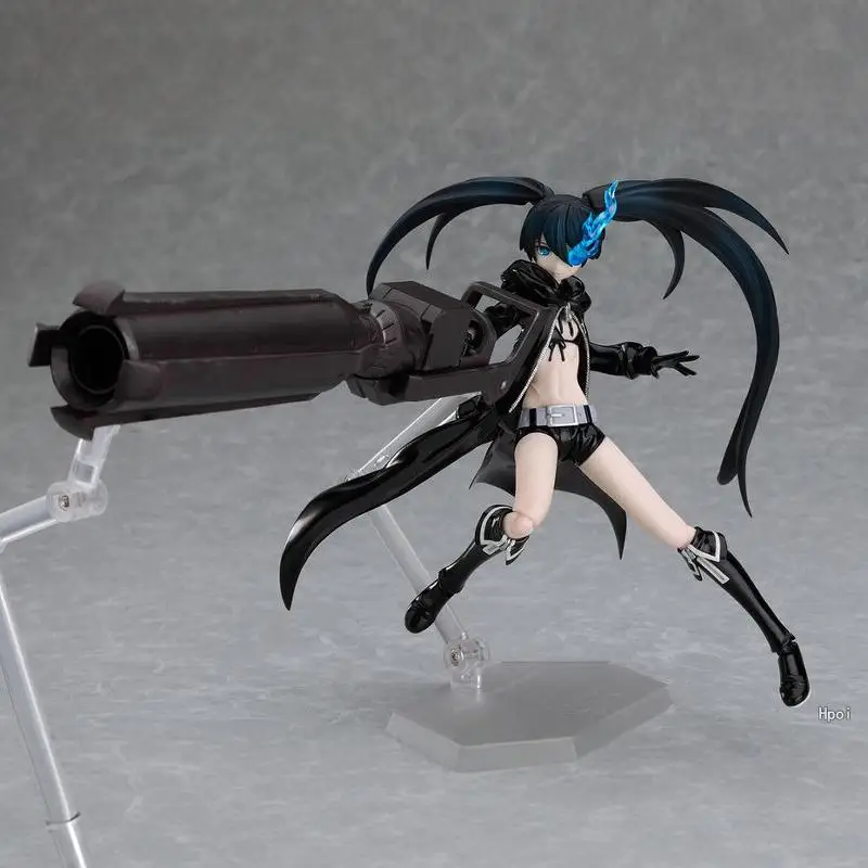 In Stock Figma SP012 Black Rock Shooter Black Rock Taito Cannon Movable Joints Hand-held Figurine Model Ornaments