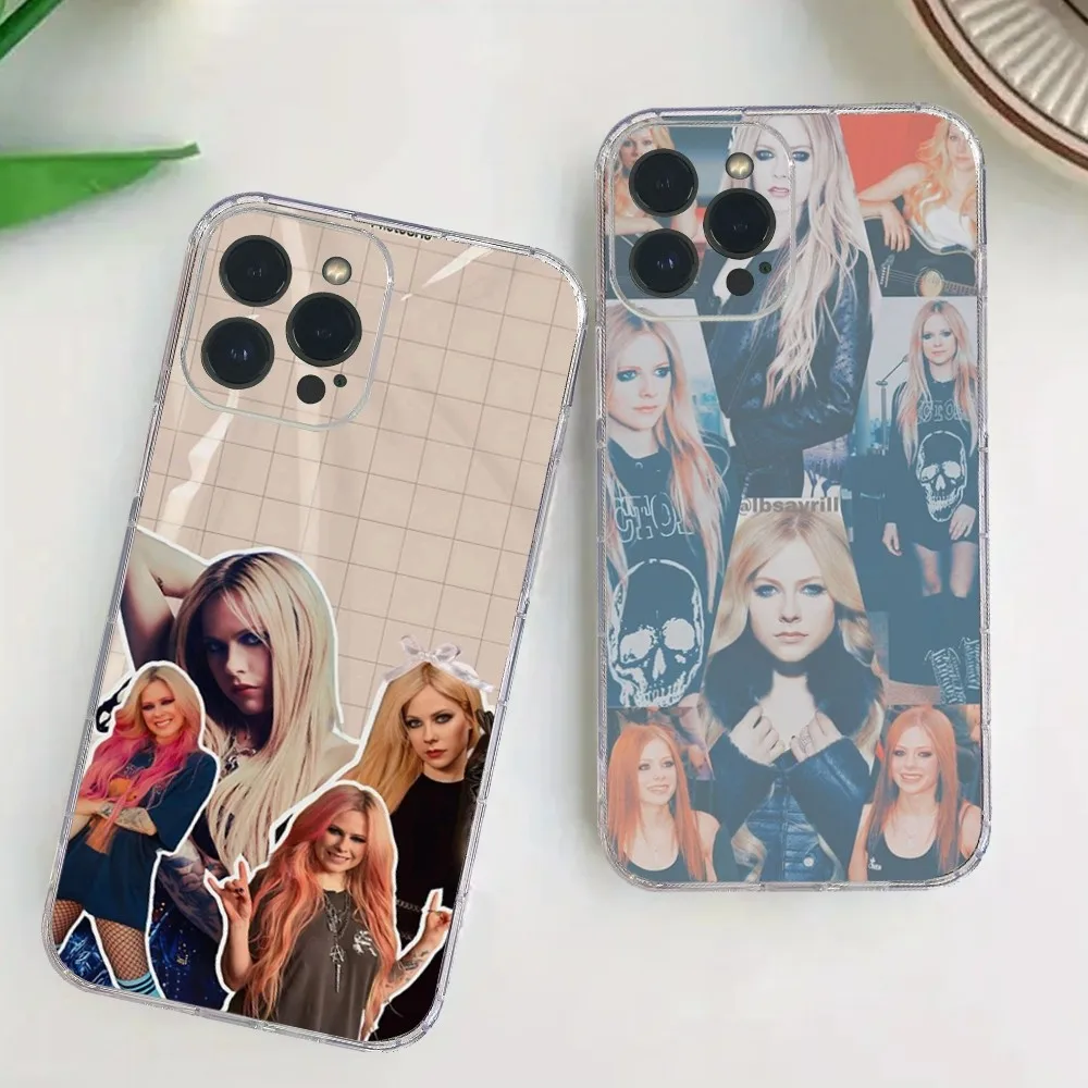 A-Avril Ramona Lavigne Phone Case For iPhone15 14 13 12 11 10 9  Pro Max XS Max X XR 7 8 Plus Mini TPU material