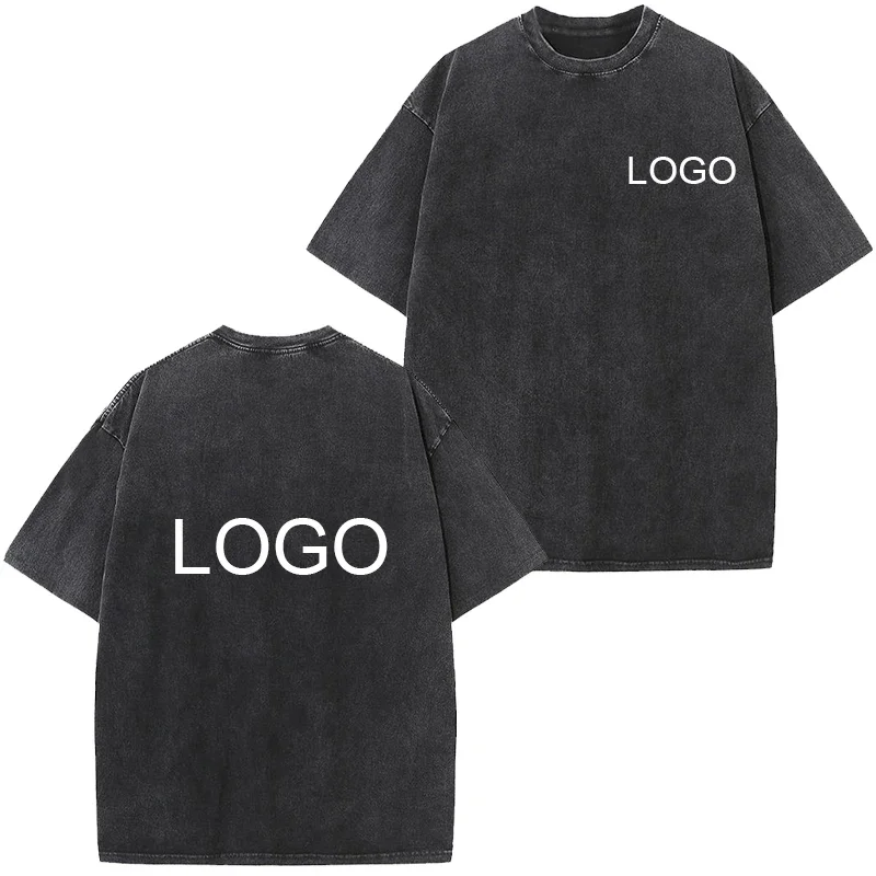 Customized retro design pure cotton T-shirt for men, fashionable short sleeved T-shirt for women, Harajuku cool streetwear