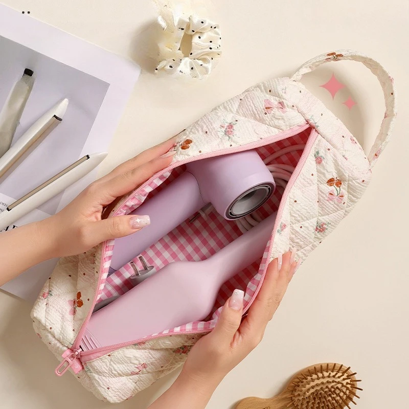 

Hair Dryer Storage Bag, Portable Travel Curling Iron Storage Bag, Hair Dryer Tube Folding Straight Clip Protective Bag