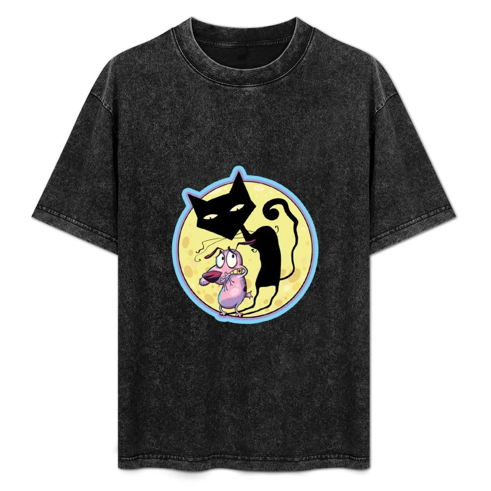 

Courage The Cowardly Dog's Katz Shadow T-Shirt tops custom t shirt t shirts for men graphic