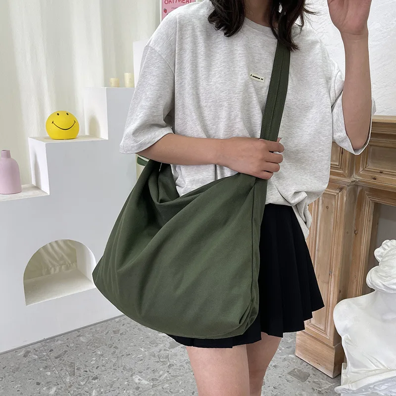 

Waterproof Canvas Women Handbags Shoulder Bag Nylon Ladies Messenger Bag Oxford Crossbody Bags Tote Book Bags for Girls Satchels