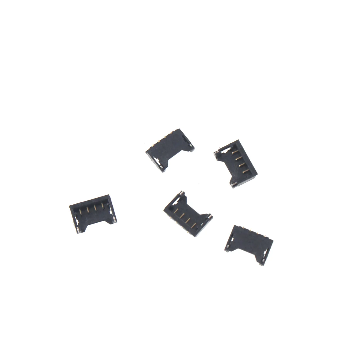 5PCS 1.2mm pitch Recumbent 1.2 Pin base connector Horizontal terminal SMT 2P3P4P5P connector
