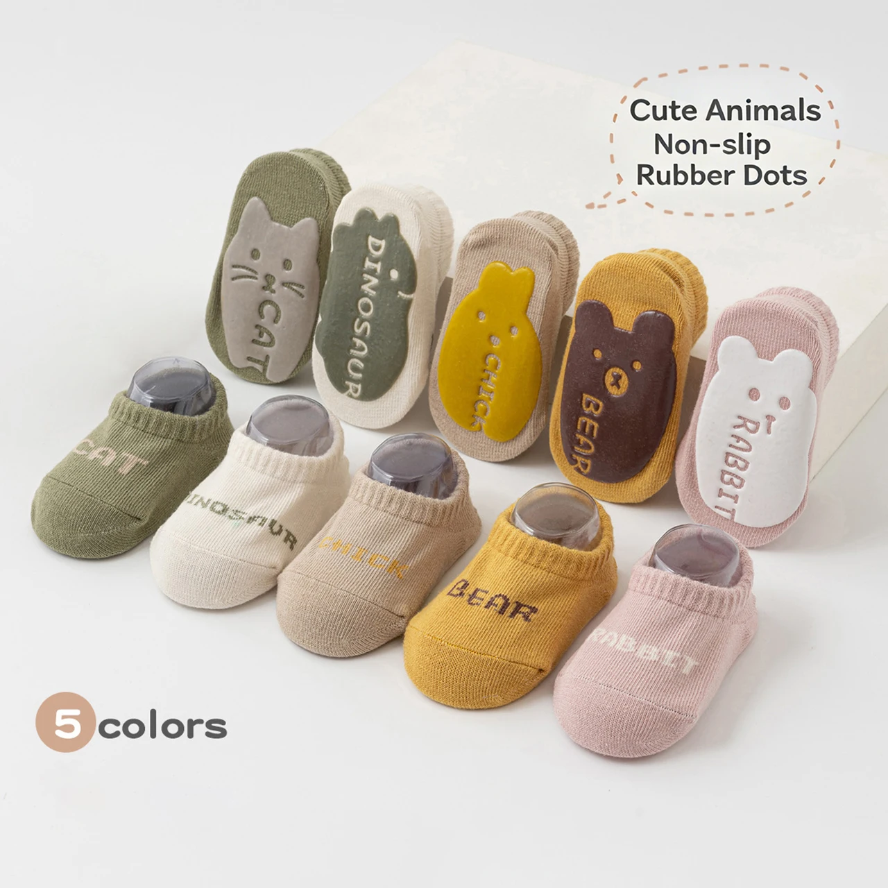Cute Cartoon Baby Boat Socks Indoor Anti-Slip Floor Sock Spring Summer Children Cotton Sock Newborn Footwear Children Short Sock