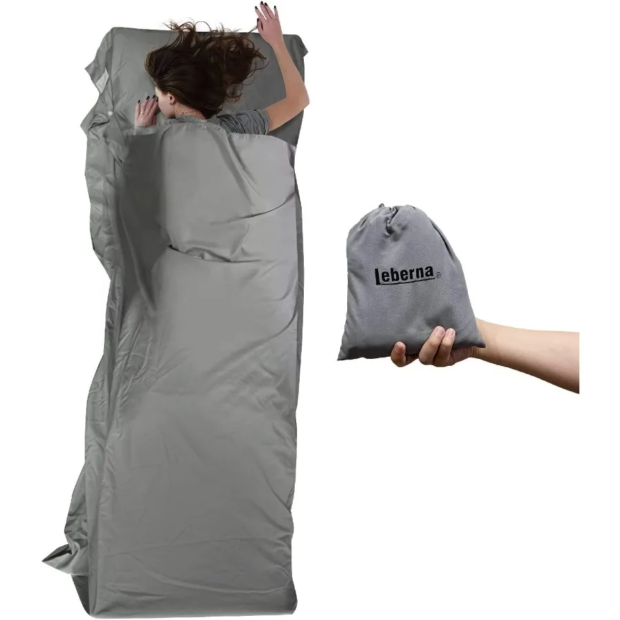 بطانة كيس النوم خفيفة الوزن للكبار كيس النوم أوراق السفر للفندق أكياس النوم للبالغين ورقة خط القطن خفيفة الوزن C #1