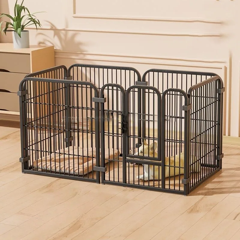 dog fence Pet Gate Wide Dog Fence ly Mount Dog Kennel for House Exercise Pen Pet Playpen Easy to Install Dog Fence Indoor