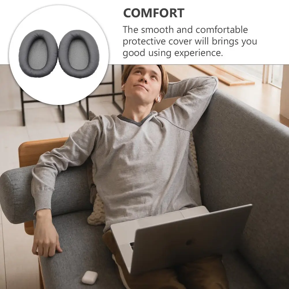 1 Pair Ear Pad Cushion Replacement for Wh-Ch700n Comfortable Soft Ergonomic Headphone Cushion Earpad Cover Earphone Pad
