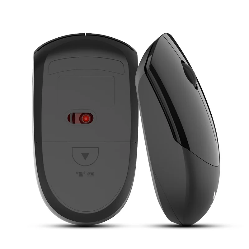 T16 2.4G Wireless 3D Mouse 1200 DPI Black Portable W/ USB Office Business For Laptop Desktop PC For Windows XP IOS Vista