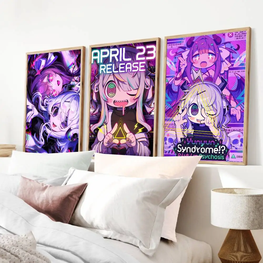 Yunyun Syndrome Rhythm Psychosis Poster And Prints Wall Art Pictures For Modern Bedroom Game Room Home Decor