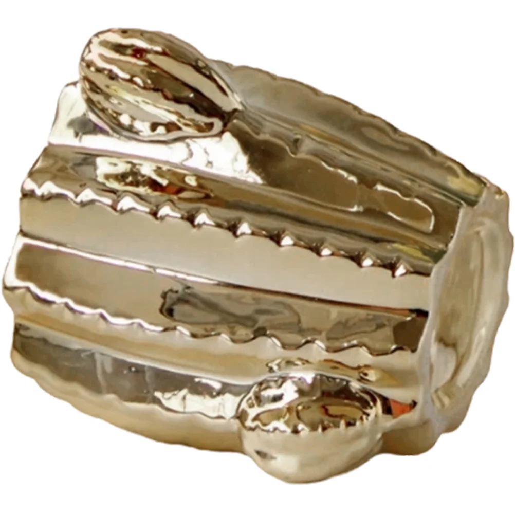 

Creative Ceramic Cactus Shaped Vase Unique Modern Art Vase for Desktop Dinning Table Bookshelf Decoration Dried Floral