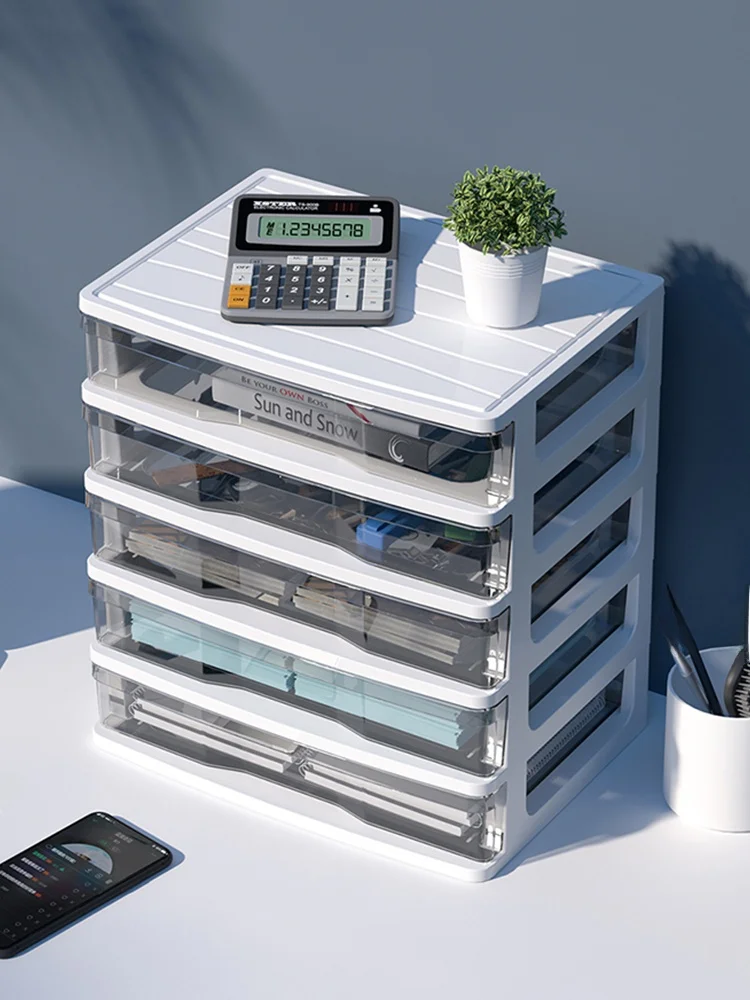 

Настольный органайзер для документов, пластиковый прямоугольный многослойный файловый шкаф для офиса