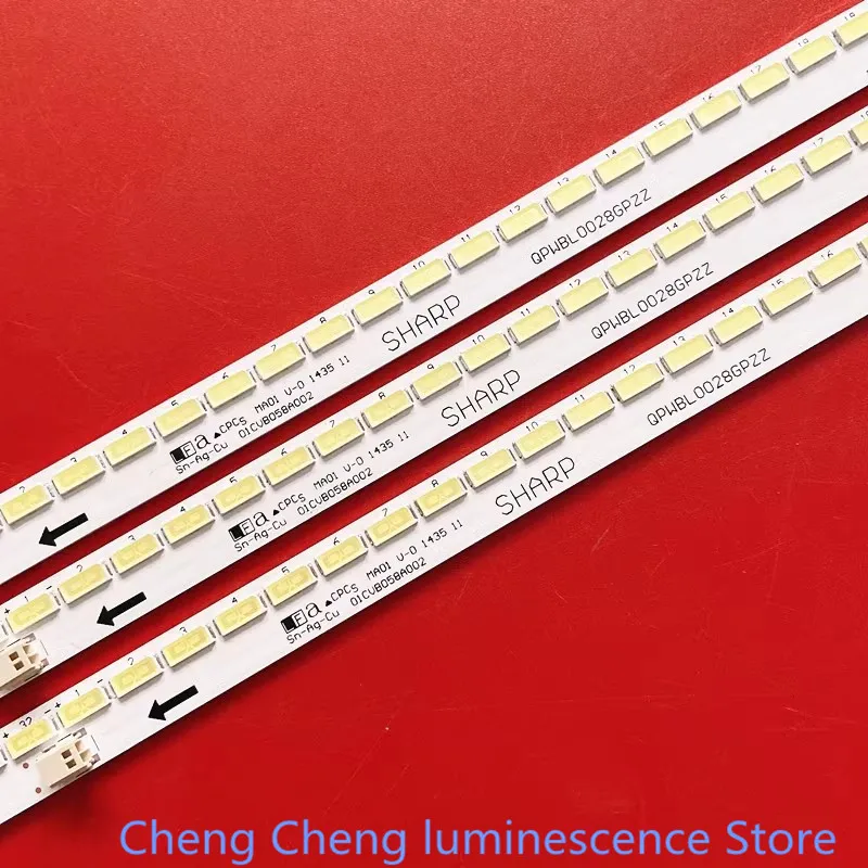 FOR Sharp LC-70LE650M light strip LG innotek 70INCH 7030PKG 64EA REV0.1 LCD 51.4CM 64LED 100%NEW LED backlight strip