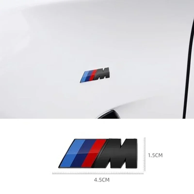 3D ABS M Badge Car Styling Body Rear Trunk Decor Sticker Car Modification Accessorie For BMW M Power Performance M3 M5 X1 X3 X5