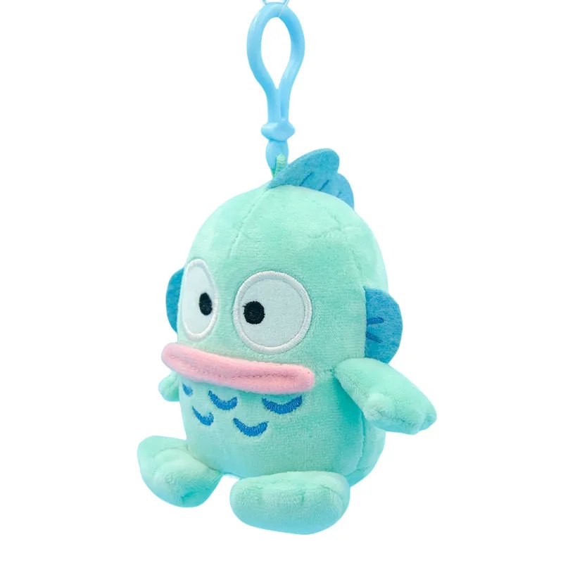 Sanrio Hangyodon Plush Ugly Fish Pendant Bag Charm Cartoon Octopus Dolls Handbag Keychain Surrounding Doll Accessories Gift view 2